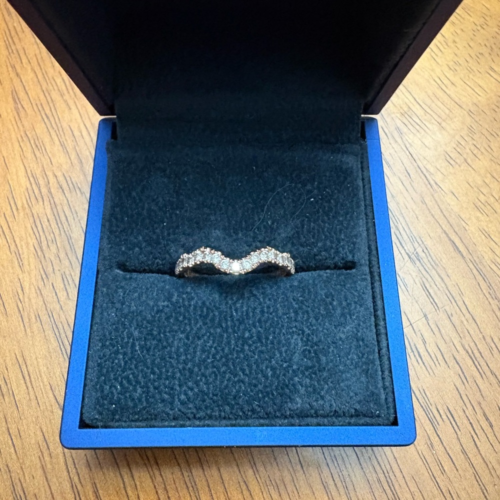 1/3 ct diamond 14k rose gold Neil Lane wedding band